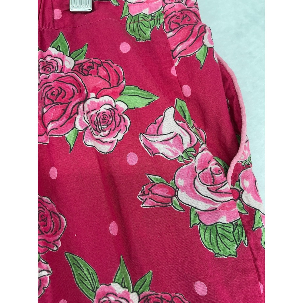 Mahogany Pajama Set Women XL Pink Floral Polka Dot 100% Cotton Long Sleeve Pants - Picture 7 of 12
